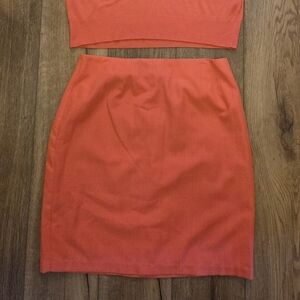 Jaclyn Smith Elegant Coral Skirt